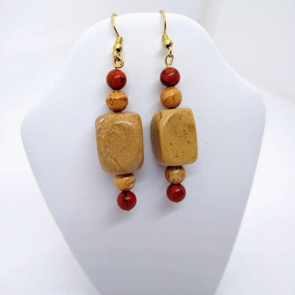 Natural Gemstone Earrings